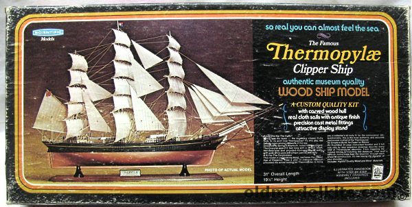 Scientific Thermopylae Clipper Ship - 31 inch Wood and Metal Ship Kit, 182 plastic model kit